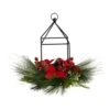 14 In. Unlit Christmas Poinsettia, Berry And Pinecone Metal Candle Holder Christmas Artificial Table Arrangement 1 14 In. Unlit Christmas Poinsettia, Berry And Pinecone Metal Candle Holder Christmas Artificial Table Arrangement -Holiday Glow Store nearly natural artificial christmas plants a1855 64 1000
