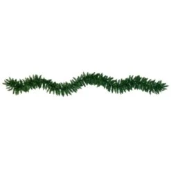 9 Ft. Battery Operated Pre-lit Artificial Christmas Pine Garland With 50 Warm White LED Lights -Holiday Glow Store nearly natural christmas garland w1100 4f 1000