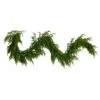 6 Ft. Pre-Lit Artificial Real Touch Norfolk Island Pine Garland With 35-Warm White LED Lights And Natural Look -Holiday Glow Store nearly natural christmas garland w1393 64 1000