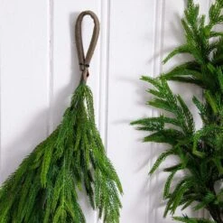 15 Ft. Artificial Real Touch Norfolk Island Pine Garland With Natural Look -Holiday Glow Store nearly natural christmas garland w1401 1f 1000