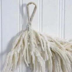 5 Ft. Artificial Real Touch White Norfolk Island Pine Garland With Natural Look -Holiday Glow Store nearly natural christmas garland w1404 1f 1000