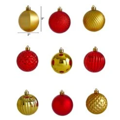 Holiday Glow Store -Holiday Glow Store nearly natural christmas ornament sets d1002 rd c3 1000