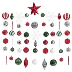 Holiday Deluxe 3.0 In. Multicolor Shatterproof Assorted Ornaments (100-Pack)
