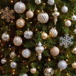 Holiday Deluxe 3.5 In. Multicolor Shatterproof Assorted Ornaments (81-Pack) -Holiday Glow Store nearly natural christmas ornament sets d1036 31 1000