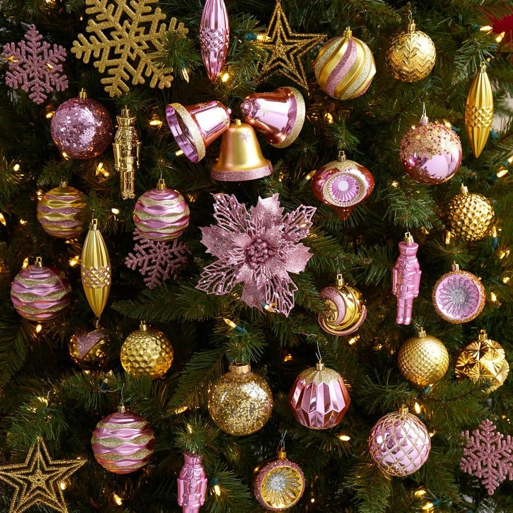 Holiday Deluxe 4.5 In. Multicolor Shatterproof Assorted Ornaments (70-Pack) 7 Holiday Deluxe 4.5 In. Multicolor Shatterproof Assorted Ornaments (70-Pack) - Image 5