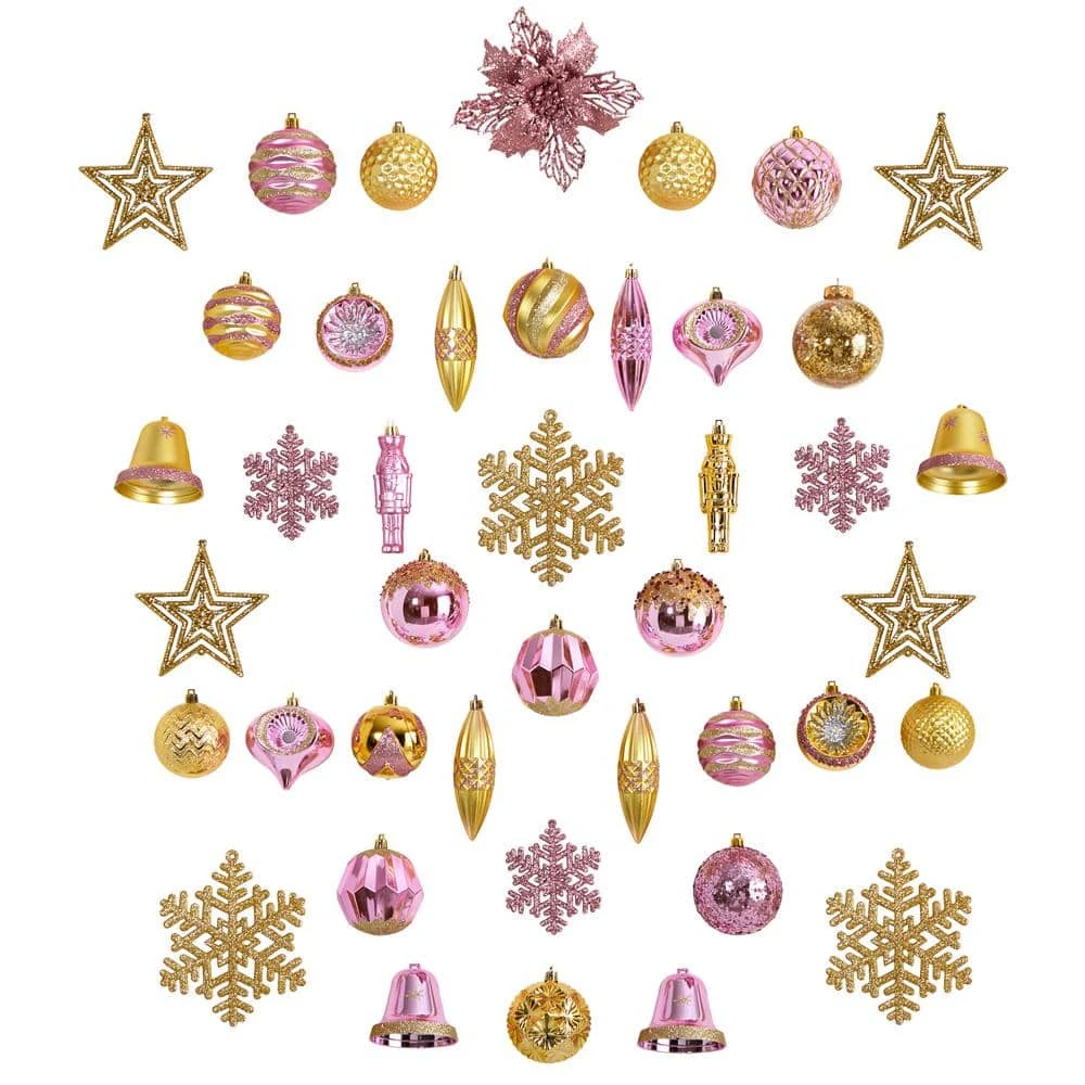 Holiday Deluxe 4.5 In. Multicolor Shatterproof Assorted Ornaments (70-Pack) 3 Holiday Deluxe 4.5 In. Multicolor Shatterproof Assorted Ornaments (70-Pack)