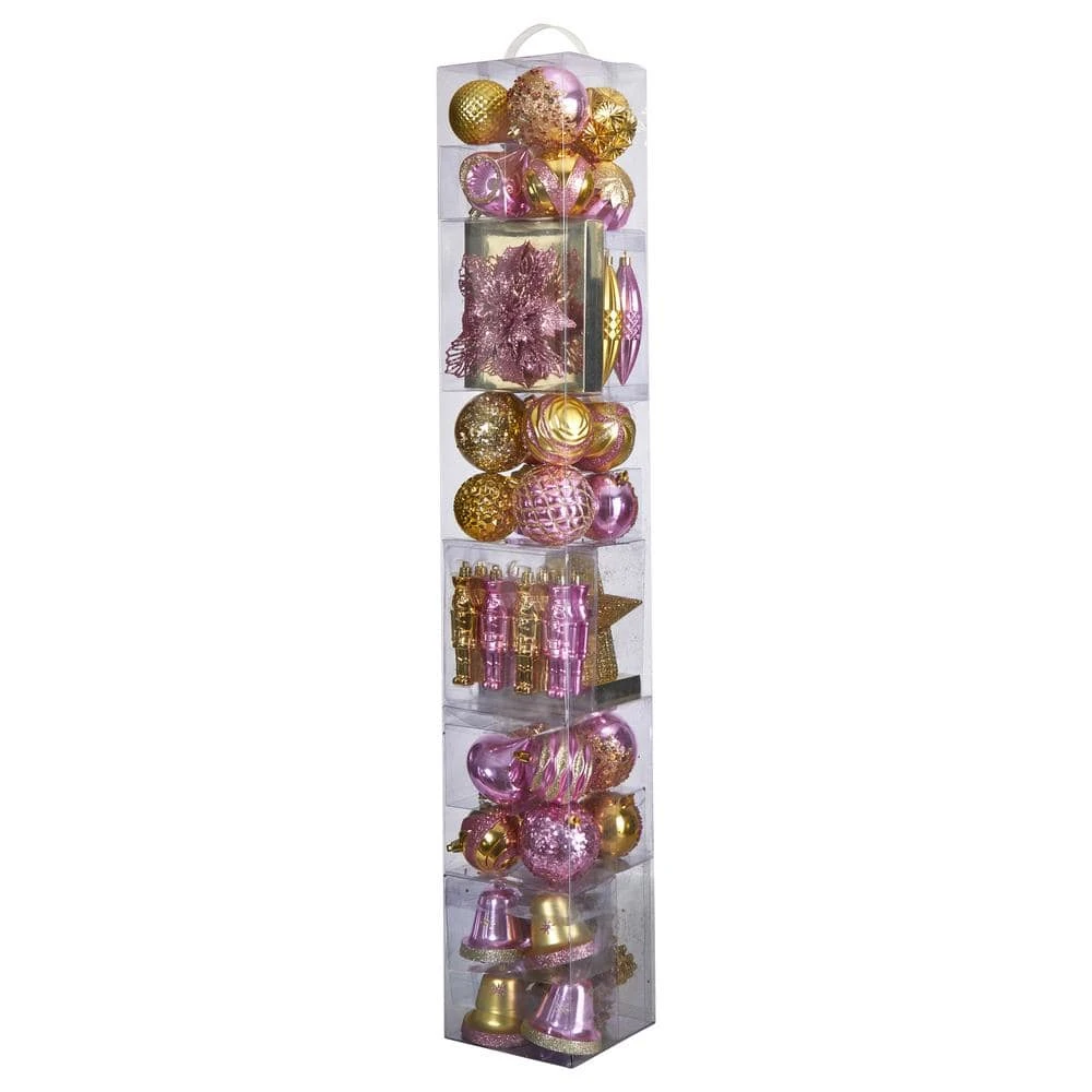 Holiday Deluxe 4.5 In. Multicolor Shatterproof Assorted Ornaments (70-Pack) 4 Holiday Deluxe 4.5 In. Multicolor Shatterproof Assorted Ornaments (70-Pack) - Image 2