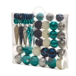 Holiday Deluxe 3.0 In. Multicolor Shatterproof Assorted Ornaments (39-Pack) -Holiday Glow Store nearly natural christmas ornament sets d1045 1f 1000