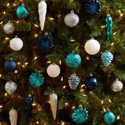 Holiday Deluxe 3.0 In. Multicolor Shatterproof Assorted Ornaments (39-Pack) -Holiday Glow Store nearly natural christmas ornament sets d1045 31 1000