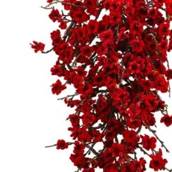28in. Plum Blossom Teardrop Artificial Christmas Swag 9 28in. Plum Blossom Teardrop Artificial Christmas Swag -Holiday Glow Store nearly natural christmas swag 4883 4f 1000
