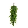 3 Ft. Artificial Real Touch Norfolk Island Pine Teardrop With Natural Look -Holiday Glow Store nearly natural christmas swag w1400 64 1000