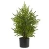 2 Ft. Norfolk Island Pine Natural Look Artificial Tree In Decorative Planter 2 2 Ft. Norfolk Island Pine Natural Look Artificial Tree In Decorative Planter -Holiday Glow Store nearly natural christmas tabletop trees t1502 64 1000