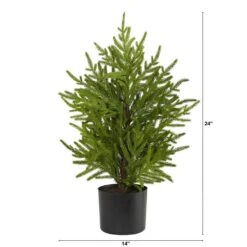 2 Ft. Norfolk Island Pine Natural Look Artificial Tree In Decorative Planter 8 2 Ft. Norfolk Island Pine Natural Look Artificial Tree In Decorative Planter -Holiday Glow Store nearly natural christmas tabletop trees t1502 c3 1000