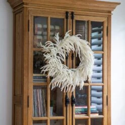 24 In. Artificial Real Touch White Norfolk Island Pine Wreath With Natural Look 15 24 In. Artificial Real Touch White Norfolk Island Pine Wreath With Natural Look -Holiday Glow Store nearly natural christmas wreaths w1403 31 1000