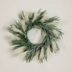 24 In. Artificial Balsam Fir Pine And Pampas Wreath With 50-Color Changing LED Lights 22 24 In. Artificial Balsam Fir Pine And Pampas Wreath With 50-Color Changing LED Lights -Holiday Glow Store nearly natural christmas wreaths w1405 1d 1000