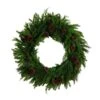 30 In. Artificial Norfolk Mixed Pine Wreath With Pinecones -Holiday Glow Store nearly natural christmas wreaths w1406 64 1000