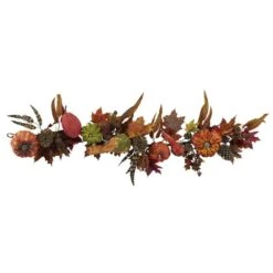 54 In. Pumpkin And Gourd Garland