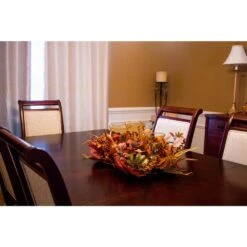 30 In. Harvest Triple Candelabrum And Artificial Foliage Table Arrangement -Holiday Glow Store nearly natural indoor fall decorations 4909 1f 1000