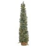 4 Ft. Green Pre-lit Pine Artificial Christmas Tree With 70 Warm White Lights Set In A Burlap Base 2 4 Ft. Green Pre-lit Pine Artificial Christmas Tree With 70 Warm White Lights Set In A Burlap Base -Holiday Glow Store nearly natural pre lit christmas trees t1426 64 1000