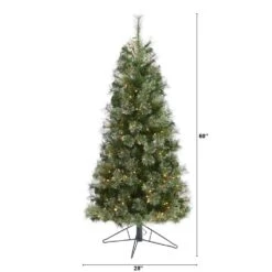 5 Ft. Pre-lit Cashmere Slim Artificial Christmas Tree With 250 Warm White Lights -Holiday Glow Store nearly natural pre lit christmas trees t1444 c3 1000