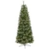 6.5 Ft. Pre-lit Cashmere Slim Artificial Christmas Tree With 350 Warm White Lights -Holiday Glow Store nearly natural pre lit christmas trees t1445 64 1000