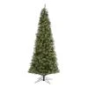 10 Ft. Pre-lit Cashmere Slim Artificial Christmas Tree With 750 Warm White Lights -Holiday Glow Store nearly natural pre lit christmas trees t1447 64 1000