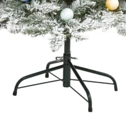 5 Ft. Pre-lit Flocked British Columbia Fir Artificial Christmas Tree With 50 Multicolor Globe Bulbs 12 5 Ft. Pre-lit Flocked British Columbia Fir Artificial Christmas Tree With 50 Multicolor Globe Bulbs -Holiday Glow Store nearly natural pre lit christmas trees t1449 1f 1000