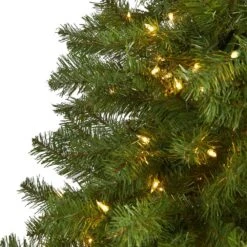 7 Ft. Pre-Lit Springfield Artificial Christmas Tree With 400 Warm Clear Lights -Holiday Glow Store nearly natural pre lit christmas trees t1482 4f 1000