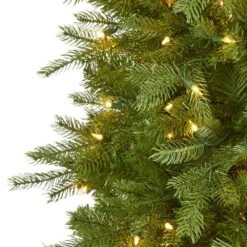 6 Ft. Pre-Lit Vienna Fir Artificial Christmas Tree With 400 Warm White Lights -Holiday Glow Store nearly natural pre lit christmas trees t1485 4f 1000