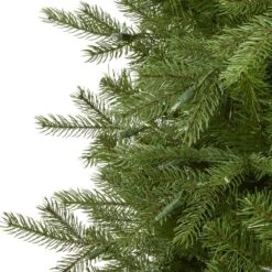 7 Ft. Pre-Lit Vienna Fir Artificial Christmas Tree With 450 Warm White Lights -Holiday Glow Store nearly natural pre lit christmas trees t1486 1f 1000