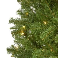 6.5 Ft. Pre-Lit Vancouver Spruce Artificial Christmas Tree With 250 Warm White Lights -Holiday Glow Store nearly natural pre lit christmas trees t1488 4f 1000