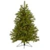 4 Ft. Pre-Lit Cambridge Spruce Flat Back Artificial Christmas Tree With 100 Warm White Multi-Function LED Lights -Holiday Glow Store nearly natural pre lit christmas trees t1565 64 1000
