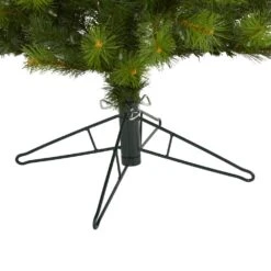 6.5 Ft. Pre-Lit Green Valley Pine Artificial Christmas Tree With 300 Warm White LED Lights -Holiday Glow Store nearly natural pre lit christmas trees t1598 1f 1000