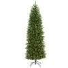 7 Ft. Pre-Lit Slim Green Mountain Pine Artificial Christmas Tree With 300 Clear LED Lights 2 7 Ft. Pre-Lit Slim Green Mountain Pine Artificial Christmas Tree With 300 Clear LED Lights -Holiday Glow Store nearly natural pre lit christmas trees t1602 64 1000