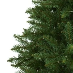7.5 Ft. Pre-Lit Green Valley Fir Artificial Christmas Tree With 500 Clear LED Lights 12 7.5 Ft. Pre-Lit Green Valley Fir Artificial Christmas Tree With 500 Clear LED Lights -Holiday Glow Store nearly natural pre lit christmas trees t1608 1f 1000
