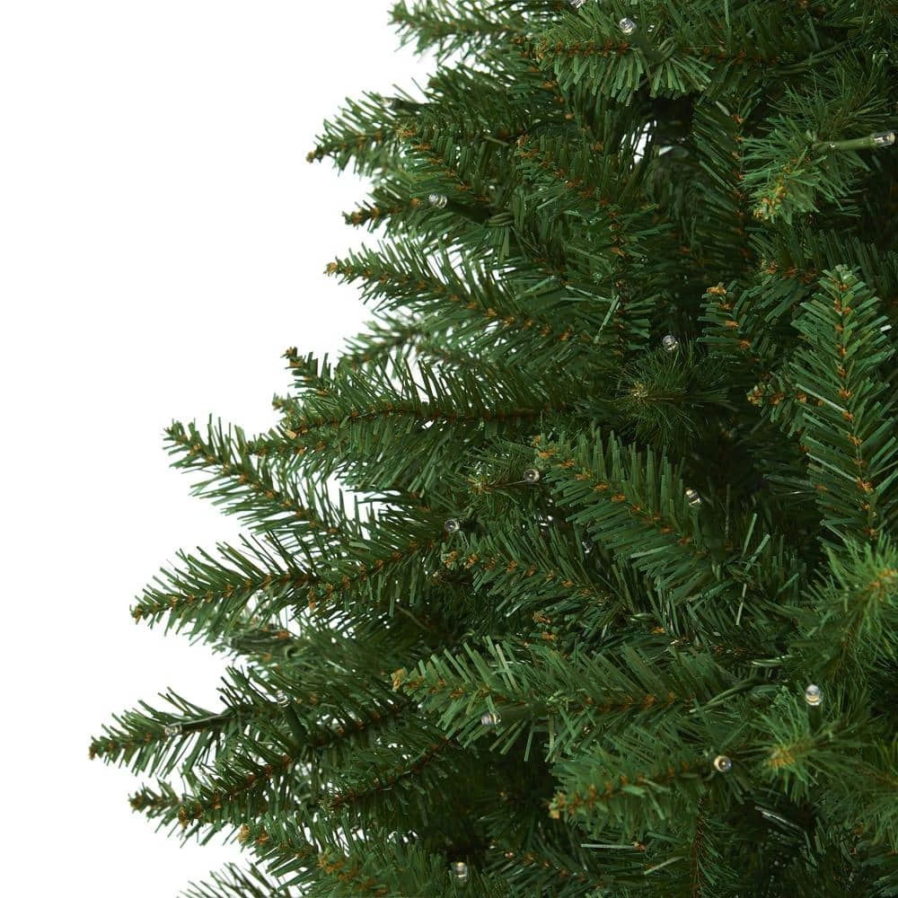 7.5 Ft. Pre-Lit Green Valley Fir Artificial Christmas Tree With 500 Clear LED Lights 6 7.5 Ft. Pre-Lit Green Valley Fir Artificial Christmas Tree With 500 Clear LED Lights - Image 4