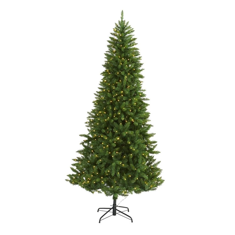 7.5 Ft. Pre-Lit Green Valley Fir Artificial Christmas Tree With 500 Clear LED Lights 3 7.5 Ft. Pre-Lit Green Valley Fir Artificial Christmas Tree With 500 Clear LED Lights