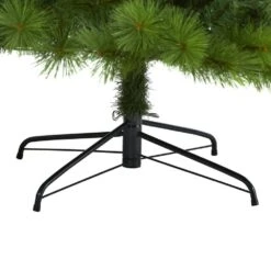 7.5 Ft. Green Pre-Lit Scotch Pine Artificial Christmas Tree With 550 Clear LED Lights -Holiday Glow Store nearly natural pre lit christmas trees t1617 1f 1000