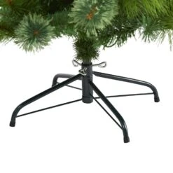 5 Ft. Pre-Lit Montana Mixed Pine Artificial Christmas Tree With Pine Cones, Berries And 250 Clear LED Lights -Holiday Glow Store nearly natural pre lit christmas trees t1621 1f 1000