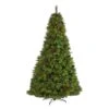 8 Ft. Pre-Lit Montana Mixed Pine Artificial Christmas Tree With Pine Cones, Berries And 700 Clear LED Lights -Holiday Glow Store nearly natural pre lit christmas trees t1624 64 1000