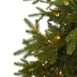 7 Ft. Pre-Lit Belgium Fir Natural Look Artificial Christmas Tree With 500 Clear LED Lights 11 7 Ft. Pre-Lit Belgium Fir Natural Look Artificial Christmas Tree With 500 Clear LED Lights -Holiday Glow Store nearly natural pre lit christmas trees t1646 4f 1000