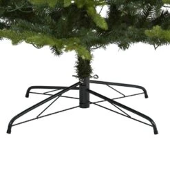 9 Ft. Pre-Lit Belgium Fir Natural Look Artificial Christmas Tree With 800 Clear LED Lights -Holiday Glow Store nearly natural pre lit christmas trees t1649 1f 1000