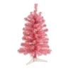 2 Ft. Pre-Lit Pink Artificial Christmas Tree With 35 Battery Operated Clear LED Lights 1 2 Ft. Pre-Lit Pink Artificial Christmas Tree With 35 Battery Operated Clear LED Lights -Holiday Glow Store nearly natural pre lit christmas trees t1697 64 1000