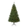 7.5 Ft. Pre-Lit Northern Tip Pine Artificial Christmas Tree With 400 Clear LED Lights -Holiday Glow Store nearly natural pre lit christmas trees t1719 64 1000
