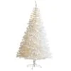 7 Ft. Pre-Lit White Artificial Christmas Tree With 350 Clear LED Lights -Holiday Glow Store nearly natural pre lit christmas trees t1728 64 1000