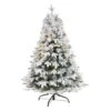 4 Ft. Pre-Lit Flocked Vermont Mixed Pine Artificial Christmas Tree With 100 Clear LED Lights 2 4 Ft. Pre-Lit Flocked Vermont Mixed Pine Artificial Christmas Tree With 100 Clear LED Lights -Holiday Glow Store nearly natural pre lit christmas trees t1771 64 1000