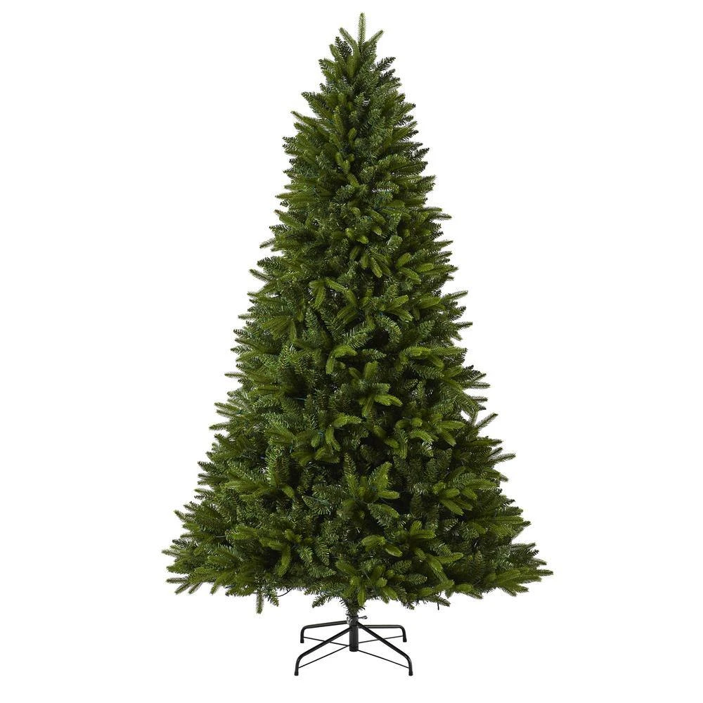 7 Ft. Pre-Lit Sun Valley Fir Artificial Christmas Tree With 450 LED Lights 5 7 Ft. Pre-Lit Sun Valley Fir Artificial Christmas Tree With 450 LED Lights - Image 3