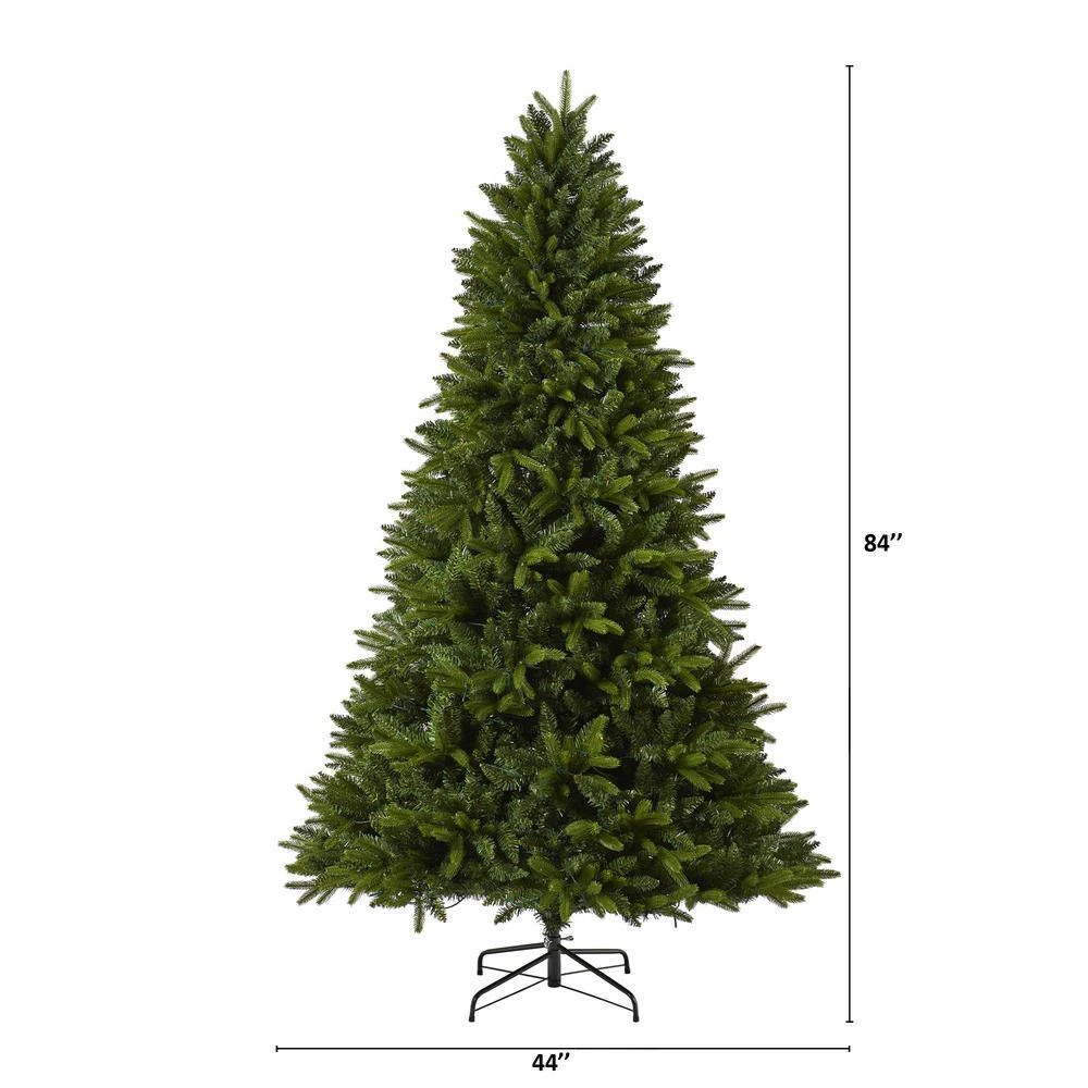 7 Ft. Pre-Lit Sun Valley Fir Artificial Christmas Tree With 450 LED Lights 4 7 Ft. Pre-Lit Sun Valley Fir Artificial Christmas Tree With 450 LED Lights - Image 2