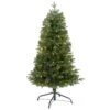 4 Ft. Pre-lit Vermont Fir Artificial Christmas Tree With 100 Clear LED Lights