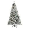 5 Ft. Pre-Lit Flocked Vermont Mixed Pine Artificial Christmas Tree With 150 Clear LED Lights